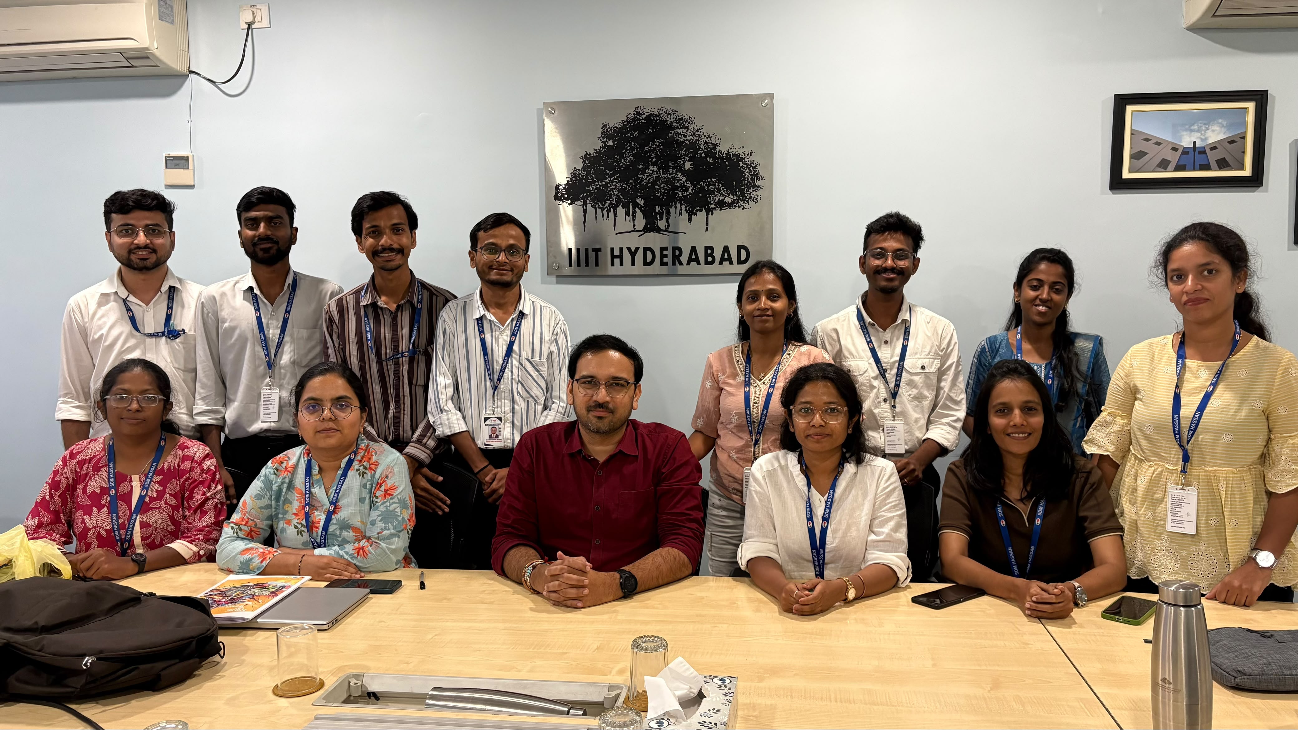 SDM College of Ayurveda scholars and faculty visiting IIIT Hyderabad
